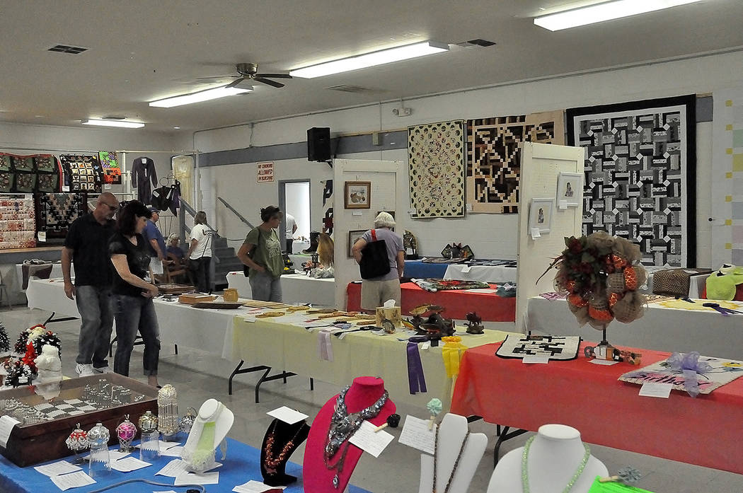 Horace Langford Jr./Pahrump Valley Times There were no shortage of arts and crafts to peruse over inside the Bob Ruud Community Center during the Pahrump Fall Festival. While many of the works wer ...