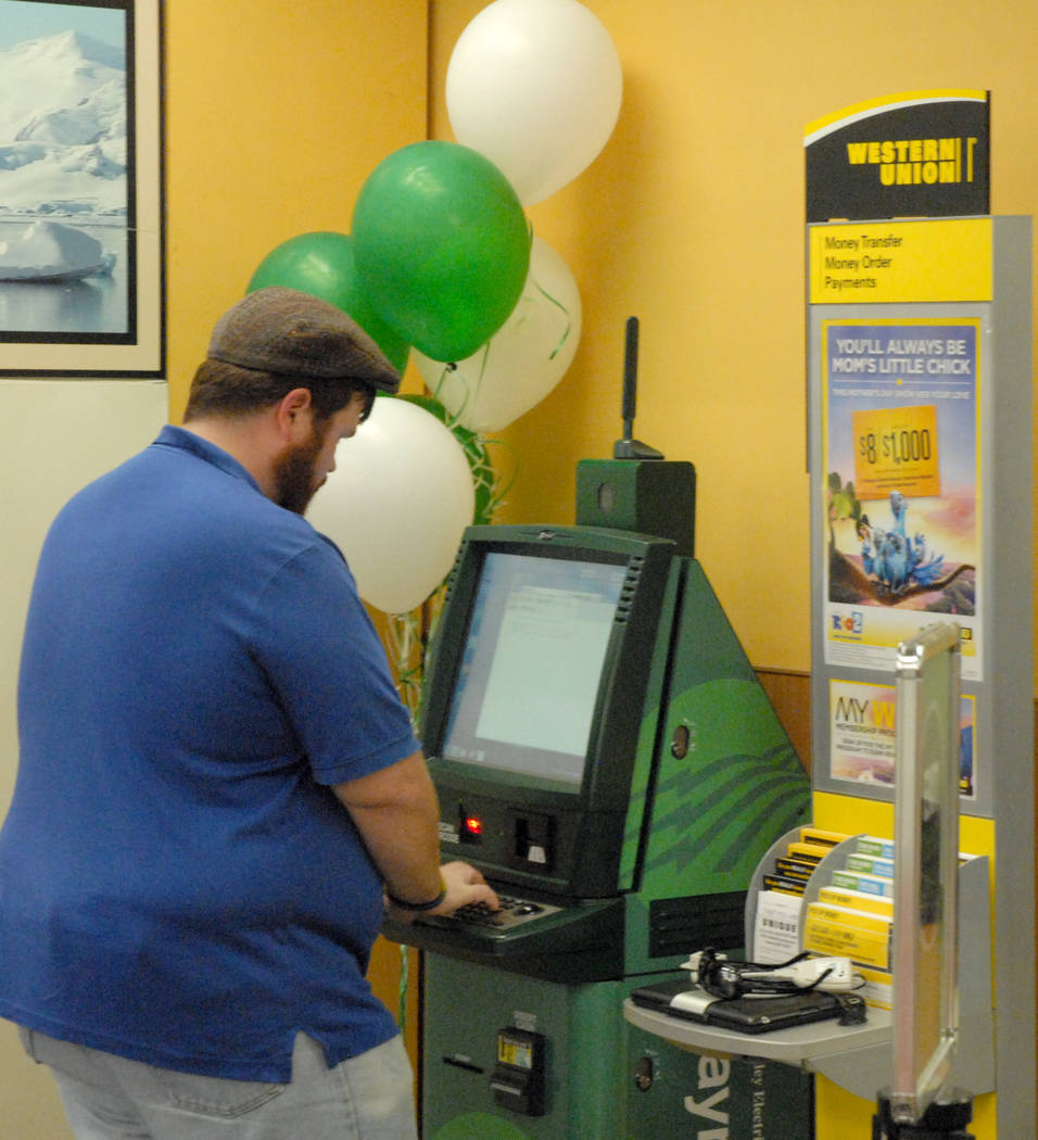 Horace Langford Jr / Pahrump Valley Times Pictured is Valley Electric Association's EasyPay Kiosk inside Smith's Food at 601 S. Highway 160. Valley announced the opening of a new kiosk for Sandy ...