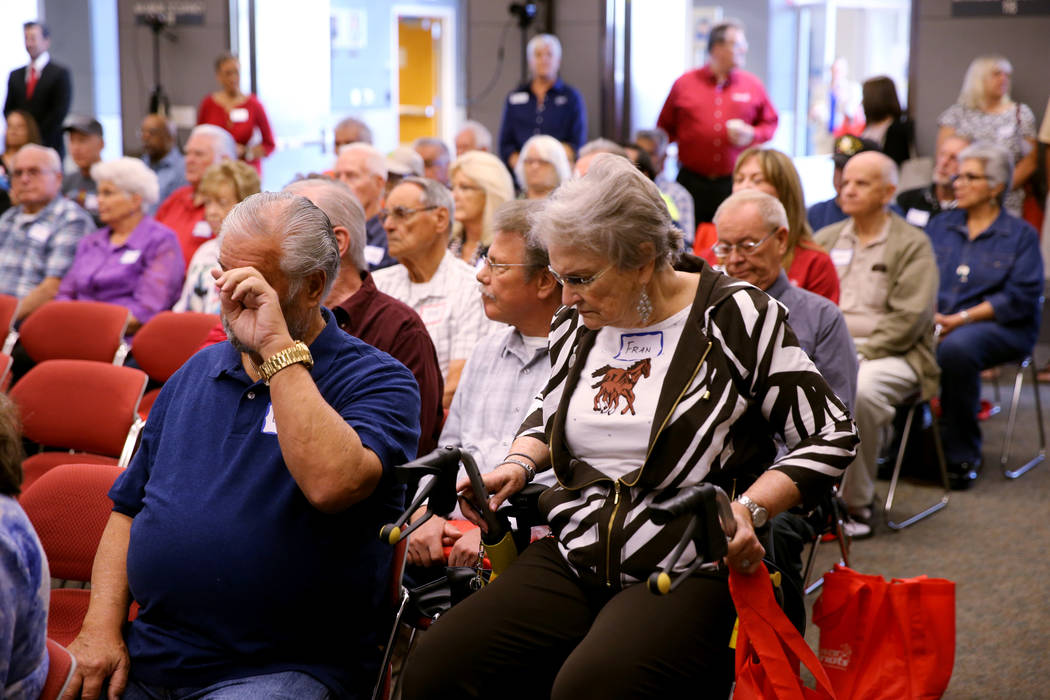 Cold War Patriots, family members and friends during the Official National Day of Remembrance honoring all Nevada Test Site workers, their family members and friends at National Atomic Testing Mus ...