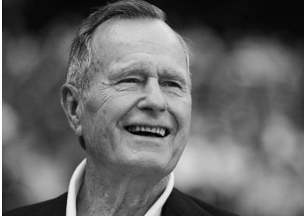 Photo from Texas A&M University George H.W. Bush, who presided over the fall of the Soviet Union and the liberation of Kuwait in the Gulf War, died late Friday at the age of 94.