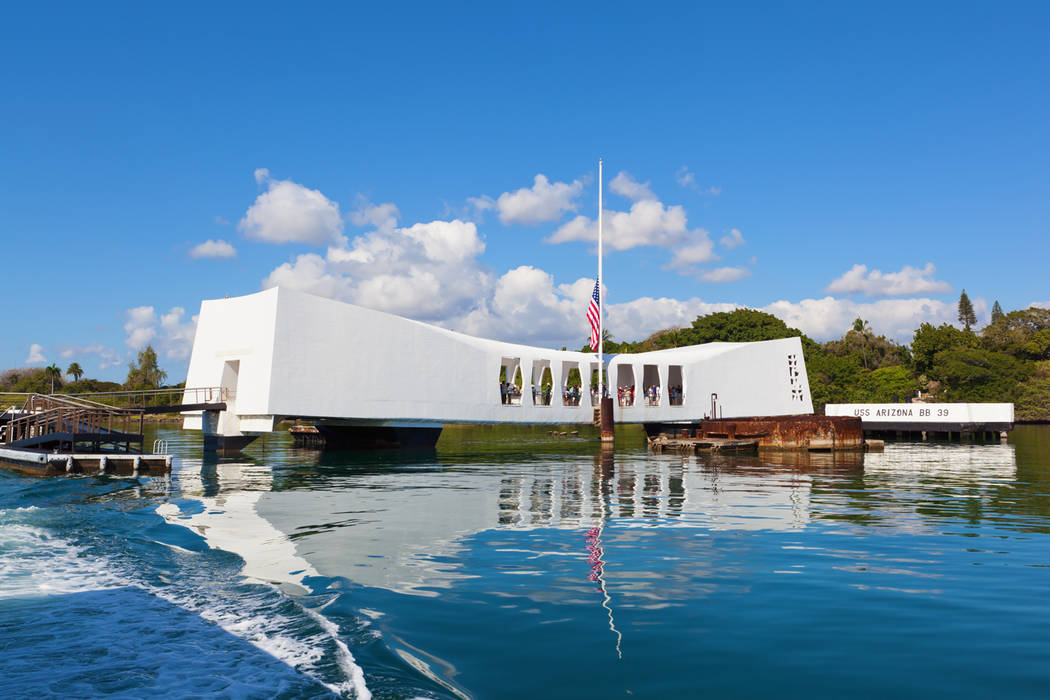 Thinkstock The USS Arizona Memorial in Pearl Harbor, Hawaii.