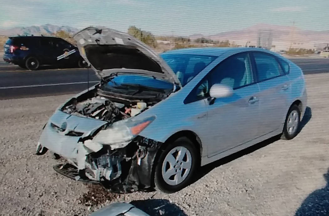 Special to the Pahrump Valley Times NHP has yet to identify the second individual driving a Toyota Prius southbound on Highway 160 at the time of the fatal crash.