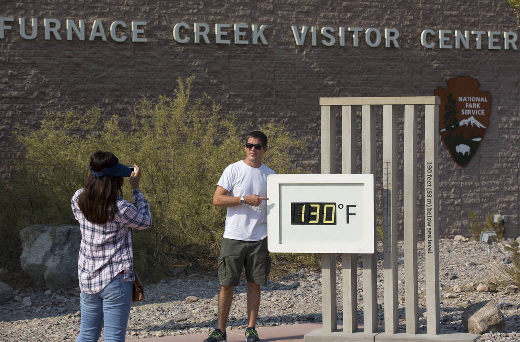 Richard Brian Las Vegas Review-Journal @vegasphotograph Thanks to a donation from the Death Valley Natural History Association, the Furnace Creek Visitor Center reopened to the public late last mo ...