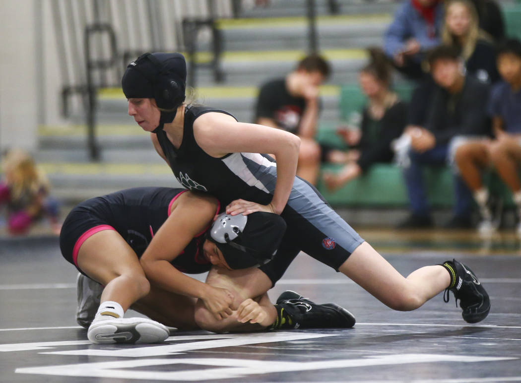 Palo Verde, SLAM Academy meet in Nevada’s first girls wrestling dual