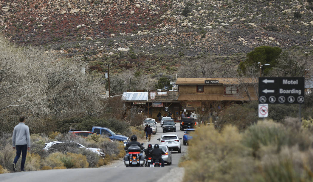 Visitors make their way to Bonnie Springs Ranch outside of Las Vegas on Saturday, Jan. 12, 2019. The ranch is under contract to be sold and demolished for luxury home lots. Chase Stevens Las Vegas ...