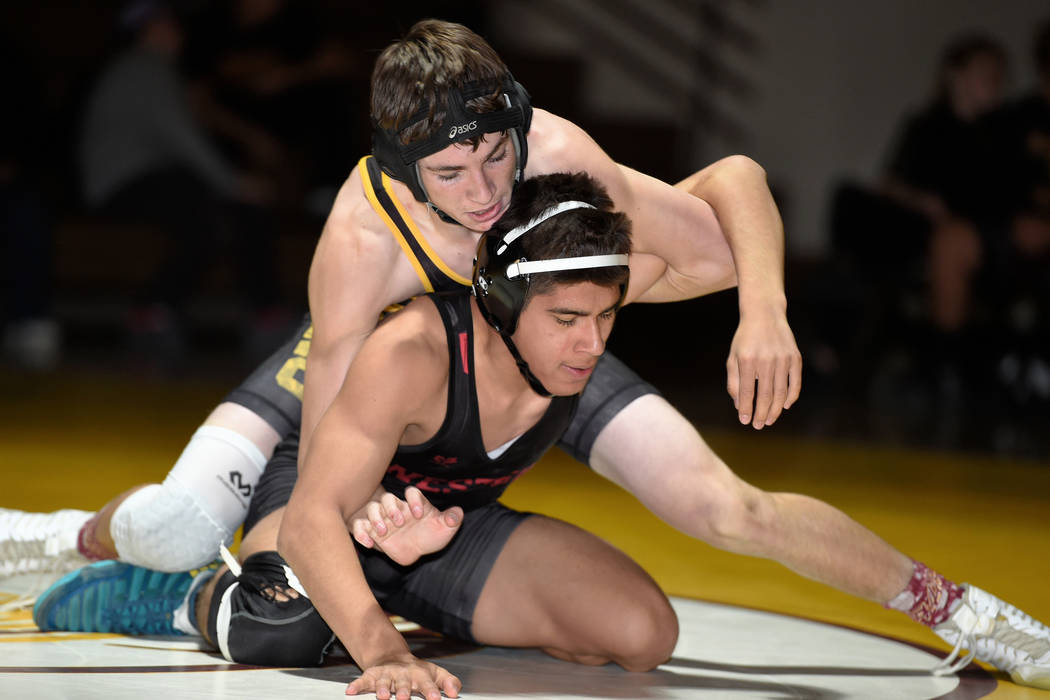 Peter Davis/Special to the Pahrump Valley Times Pahrump Valley wrestlers will compete in the region quarterfinals, with opening ceremonies scheduled for 3 p.m. today at Moapa Valley High School. Q ...