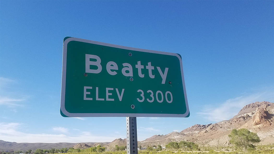 David Jacobs/Pahrump Valley Times Erika Gerling, Beatty treasurer, said that many jobs in Beatty are service-related.