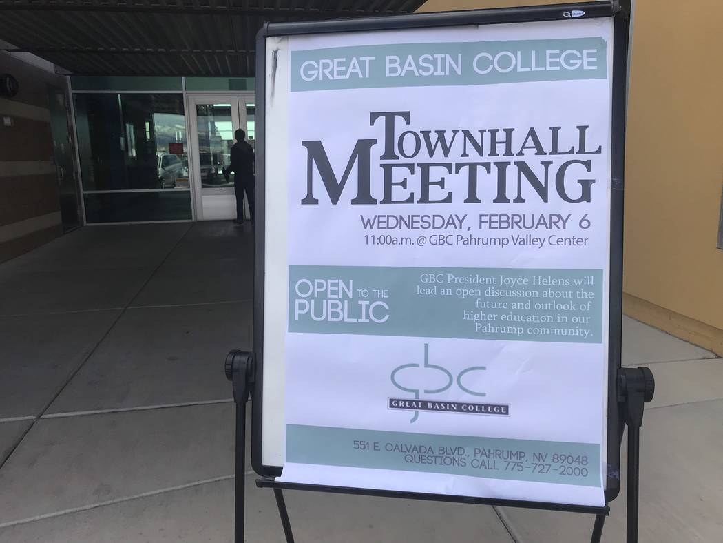 College S Leader Converses With Residents In Pahrump Pahrump Valley Times