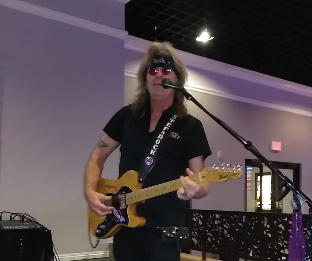 Selwyn Harris/Pahrump Valley Times Rocky Jackson has played the guitar for more than 30 years. His influences are from the early rock era of Elvis Presley, Chuck Berry, the Rolling Stones and the ...