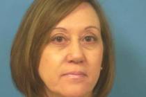 Nye County Sheriff's Office/Special to the Pahrump Valley Times Booking photo for Angela Evans. Evans, named CEO of Valley Electric Association in October 2018, was arrested Tuesday evening for em ...