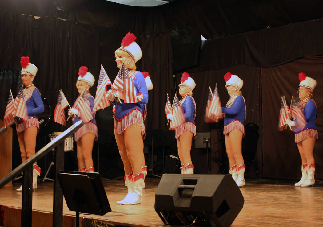 Robin Hebrock/Pahrump Valley Times The Nevada Silver Tappers had the honor of opening the USO Show with the first performance of the evening.