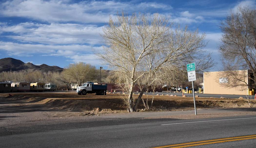 Richard Stephens/Special to the Pahrump Valley Times The site where work has begun to build a hardware store and a restaurant.