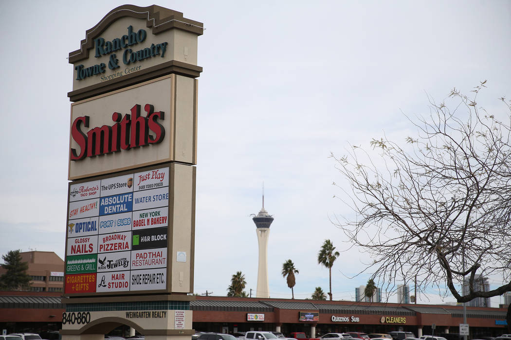 The Smith's grocery store at 850 S Rancho Dr, in Las Vegas, Friday, March 1, 2019. Smith’s grocery stores will stop accepting Visa credit cards in Nevada. (Erik Verduzco/Las Vegas Review-Jo ...