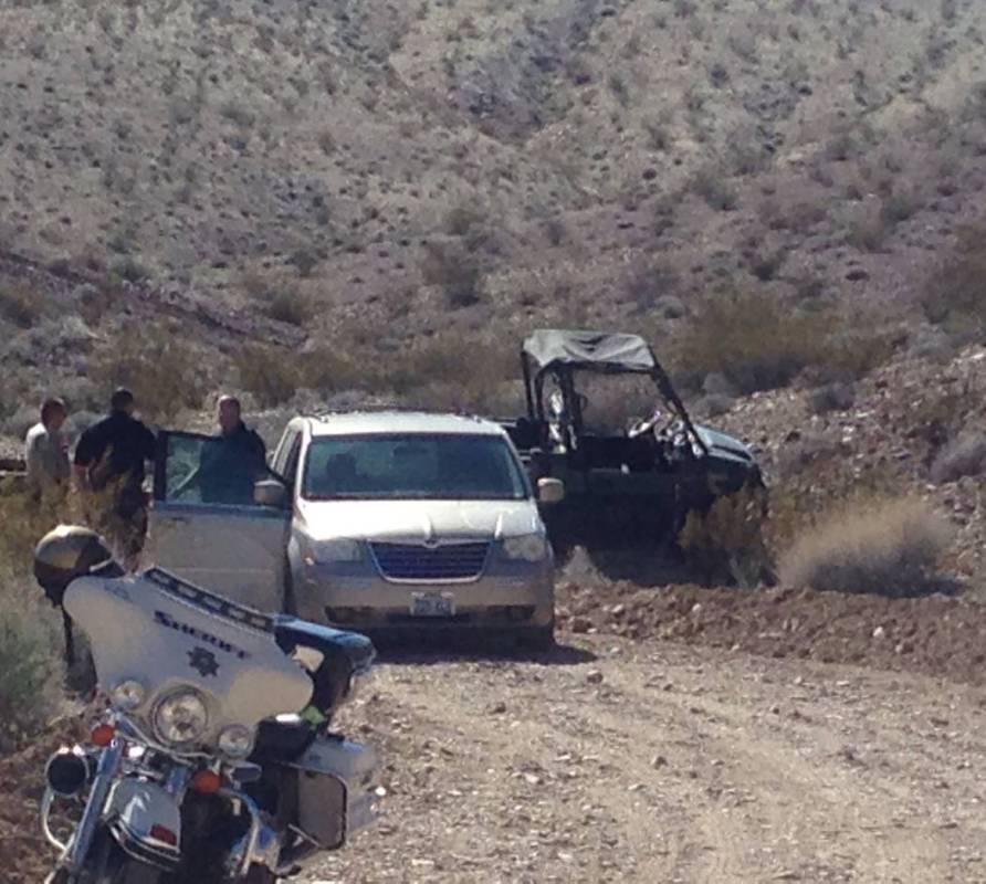 Special to the Pahrump Valley Times A couple walking their dogs in the desert off of Charleston Park Avenue and Warren Street discovered the body of a man in an overturned off-road vehicle on Thur ...