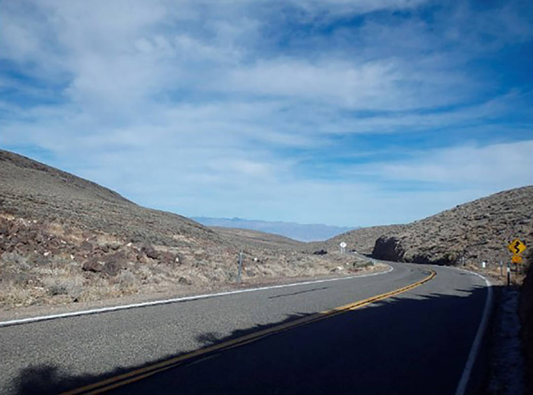 Special to the Pahrump Valley Times Motorists traveling along State Route 190 could experience delays up to 20 minutes, as the Towne Pass Curve Realignment project, within Death Valley National Pa ...