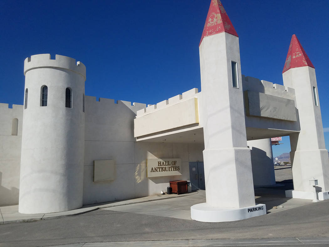 David Jacobs/Pahrump Valley Times Pictured is a castle-style building at Highway 160 and Homestead Road as shown in January 2018. The building is set for demolition.
