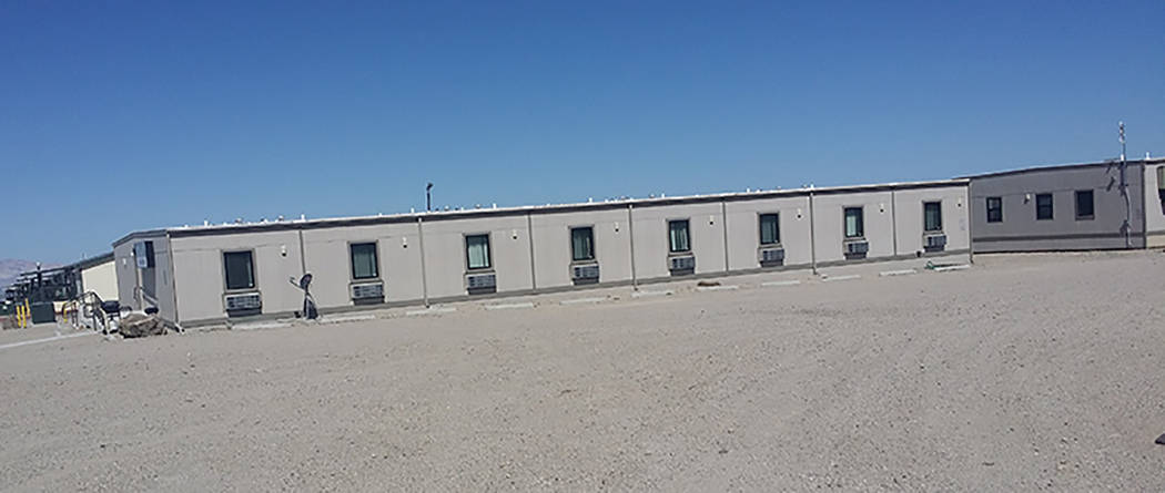 David Jacobs/Times-Bonanza & Goldfeld News This photo shows a housing unit at the Tonopah man camp, which is in the area of U.S. Highway 95 and Radar Road.