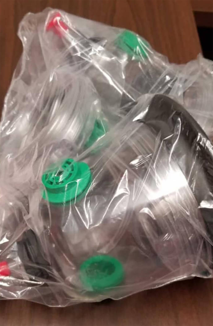 Special to the Pahrump Valley Times The donated pet oxygen masks come in a variety of sizes to fit animals of all sizes, including a hamster. Pahrump Fire Chief Scott Lewis and his crews welcomed ...