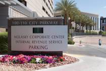 The IRS office at 110 N. City Pkwy. in Las Vegas, Thursday, May 19, 2016. Jason Ogulnik/Las Vegas Review-Journal