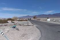 Selwyn Harris/Pahrump Valley Times Nye County Sheriff Sharon Wehrly said the pilot of a six-passenger airplane mistook the entrance of the Nevada Southern Detention Center on Mesquite Avenue for a ...
