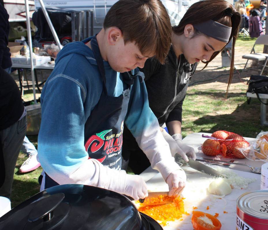 Robin Hebrock/Pahrump Valley Times The Silver State Chili Cook-off included a youth division this year, allowing youngsters to get in on the culinary action.