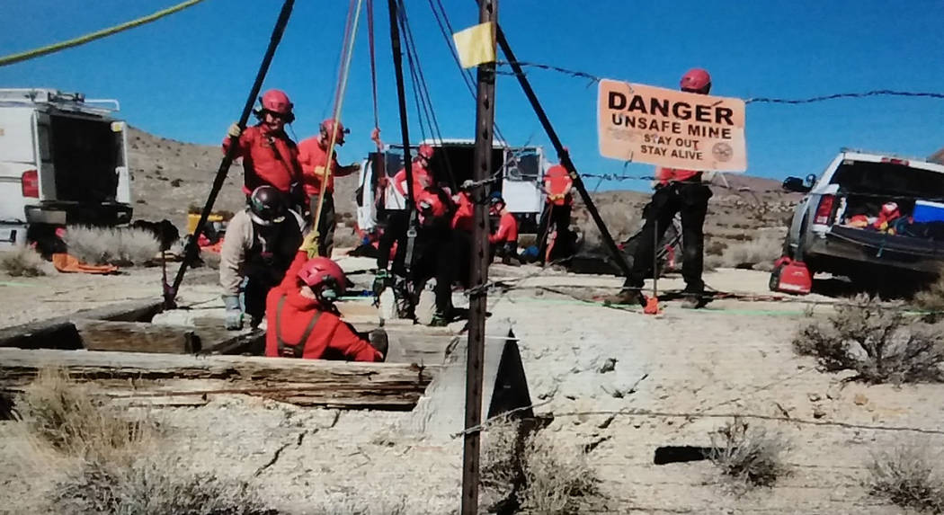 Special to the Pahrump Valley Times On March 16, Nye County Sheriff’s Office deputies and detectives, were assisted by the Washoe County Sheriff’s Office’s Hasty Rescue Mine Recovery team. I ...