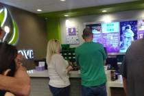 Selwyn Harris/Pahrump Valley Times There was a steady flow of customers throughout the day as officials with the Grove dispensary hosted a third anniversary, all-day celebration on Saturday March ...