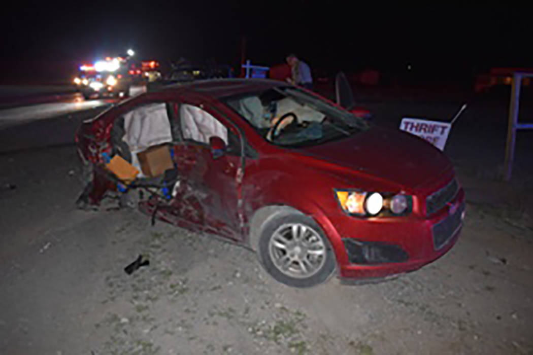 Special to the Pahrump Valley Times At least four people with varying degrees of injuries, were ...