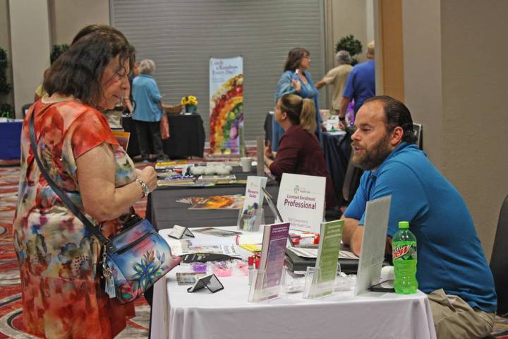 Robin Hebrock/Pahrump Valley Times Nevada Health Link Exchange Enrollment Facilitator DJ Mills ...