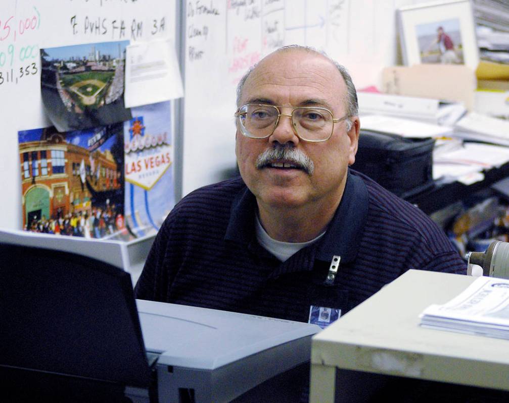 Horace Langford Jr./Pahrump Valley Times Rod Poteete takes on his last day as a teacher at Pahr ...