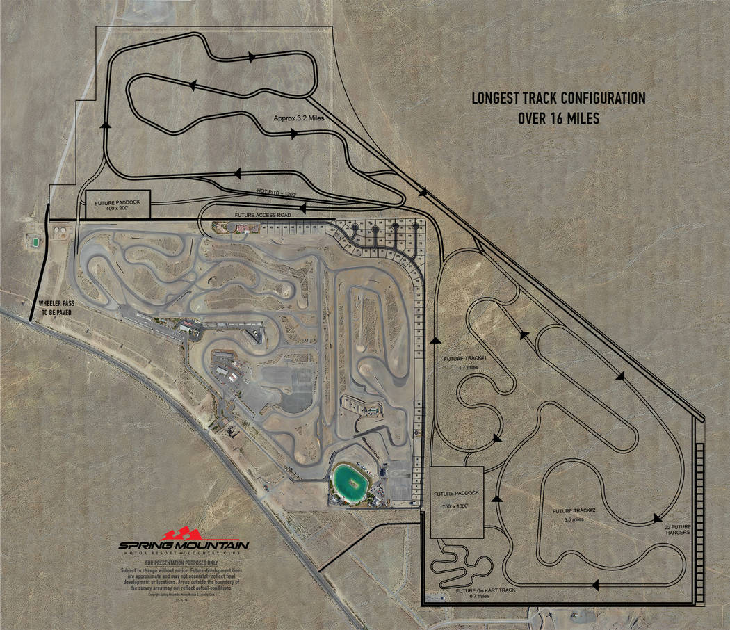 Spring Mountain Motor Resort and Country Club A rendering of the planned racetrack expansion pl ...