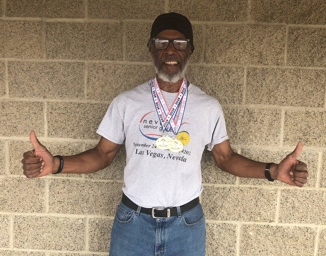 Tom Rysinski/Pahrump Valley Times Marvin Caperton of Pahrump won three gold medals in track and ...