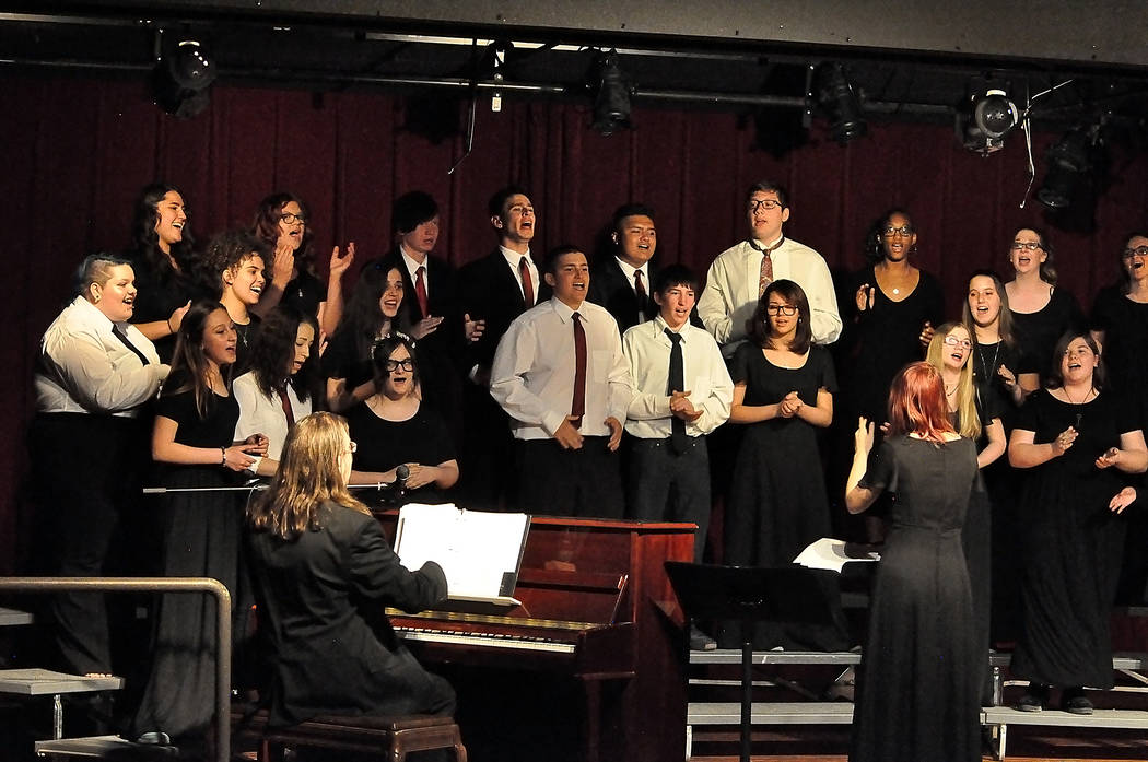 Horace Langford Jr./Pahrump Valley Times The Pahrump Valley High School Music Department held ...