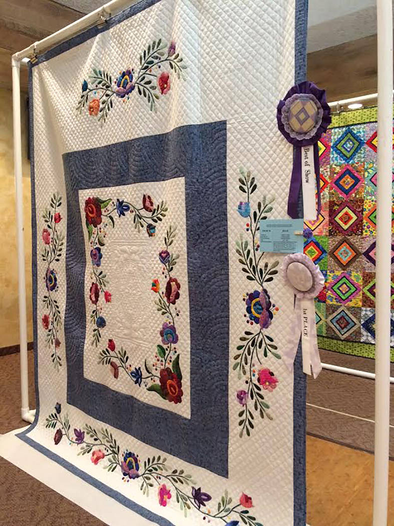 Robin Hebrock/Pahrump Valley Times The 2018 Pins and Needles Quilt Show Best in Show winner was ...
