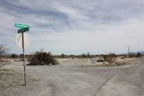 Robin Hebrock/Pahrump Valley Times The intersection of Squaw Valley Road and Bridger Street, wh ...