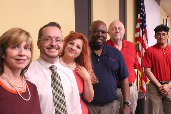 Jeffrey Meehan/Pahrump Valley Times Shown is the team working to bring Pahrump Valley Academy t ...