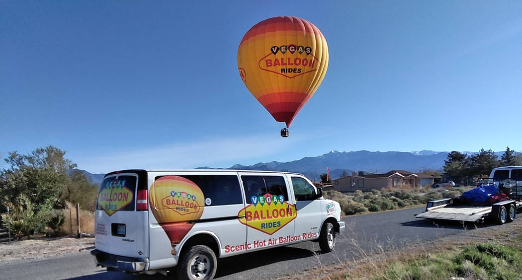 Selwyn Harris/Pahrump Valley Times A Presidential visit to Las Vegas forced Vegas Balloon Rides ...
