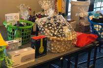 Tom Rysinski/Pahrump Valley Times Prizes available at the Pahrump Valley Youth Golf Founders Cl ...