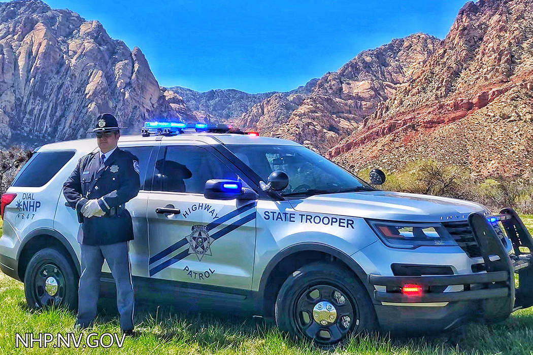 Nevada Highway Patrol rolled out its first silver vehicles on Thursday, April 4, 2019. (Nevada ...