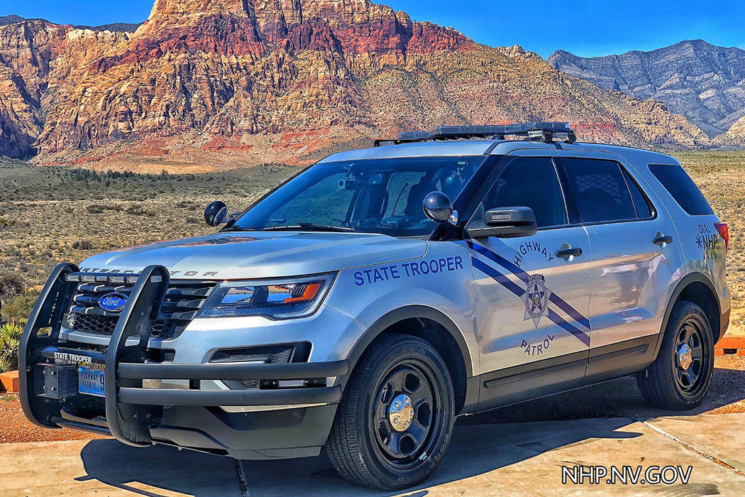 Nevada Highway Patrol rolled out its first silver vehicles on Thursday, April 4, 2019. (Nevada ...