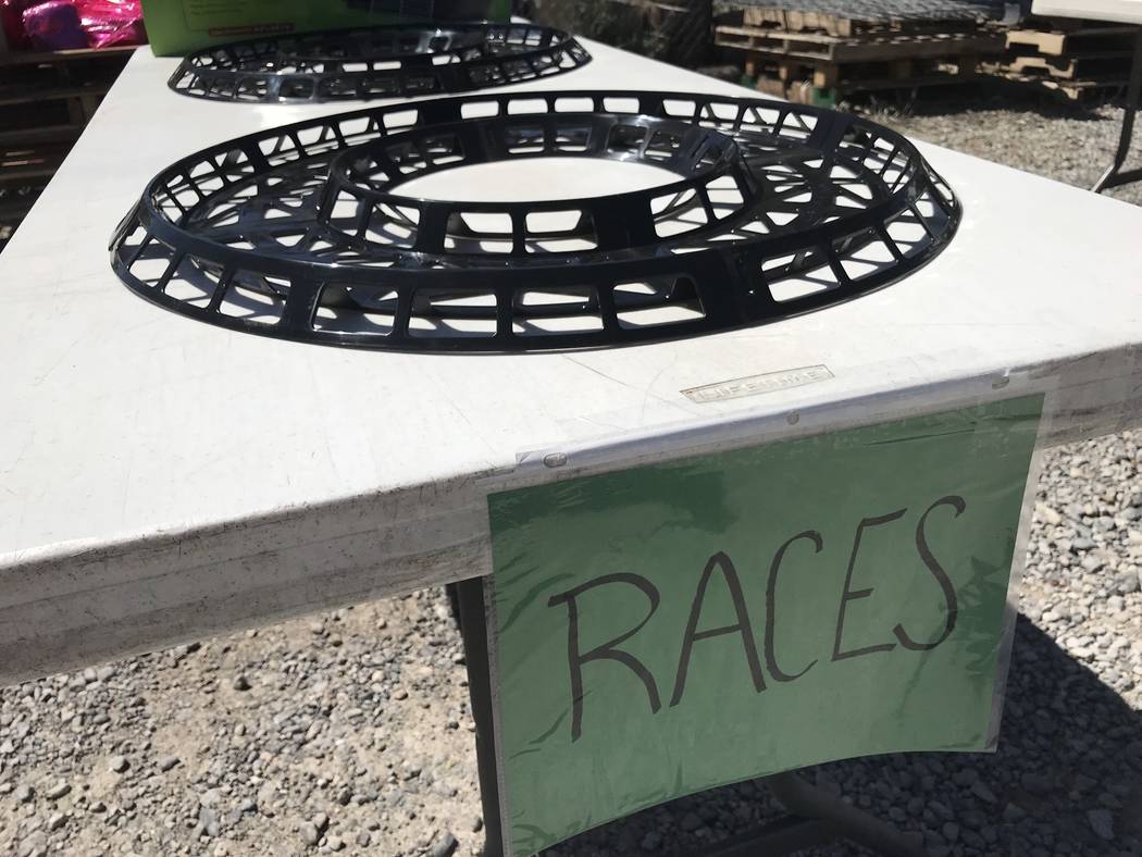Jeffrey Meehan/Pahrump Valley Times Pictured is a track used in Pahrump's inaugural Rodent Rac ...