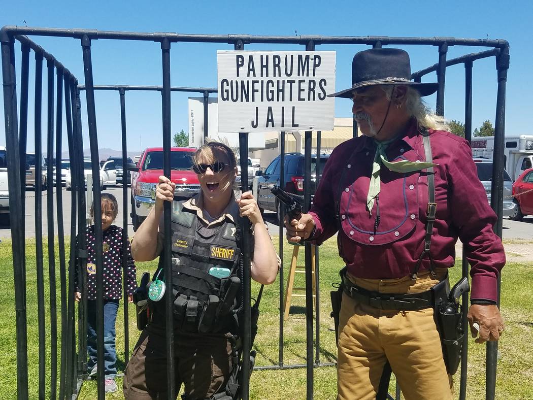 Deberra Mendyk/Special to the Pahrump Valley Times The Pahrump Valley Gunfighters had a booth, ...