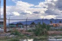 Jeffrey Meehan/Pahrump Valley Times A release of water by Great Basin Water Company led to a c ...
