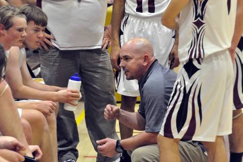 Horace Langford Jr./Pahrump Valley Times Boys basketball coach Dan Clift says being in the same ...