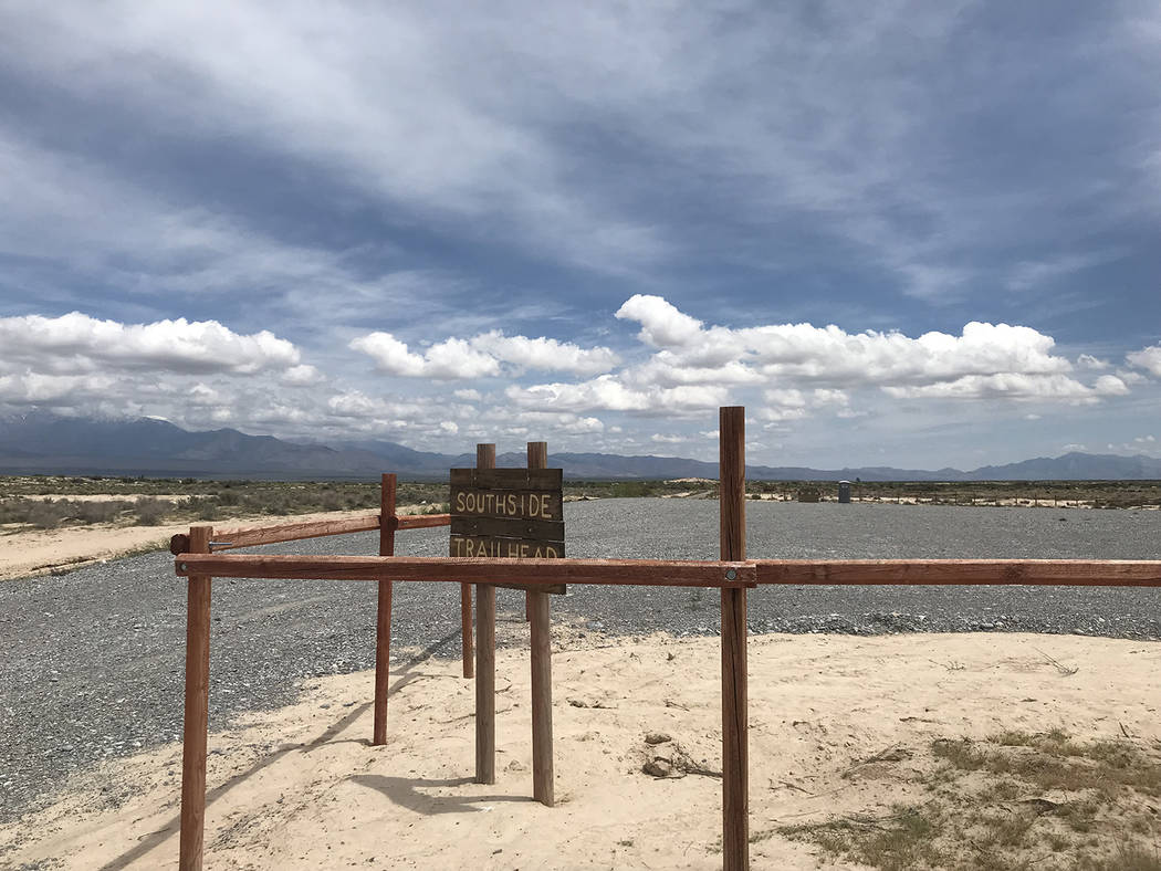 Special to the Pahrump Valley Times The newly established Southside Trailhead now provides a sa ...