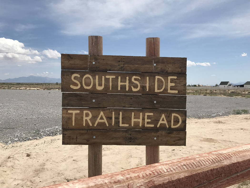 Special to the Pahrump Valley Times The Southside Trailhead at 9301 S. Homestead Road.