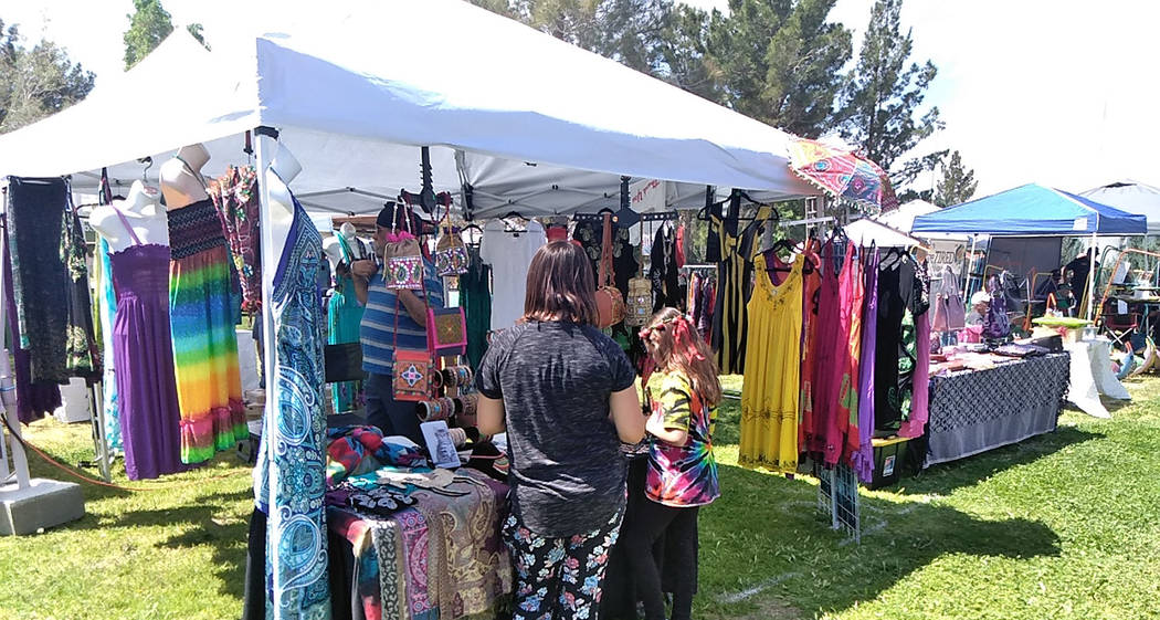 Selwyn Harris/Pahrump Valley Times Upwards of a dozen vendors, many from Pahrump participated i ...