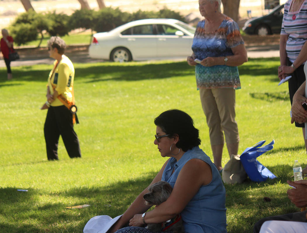 Jeffrey Meehan/Pahrump Valley Times Crowd members attended the 16th annual Celebration of Life ...