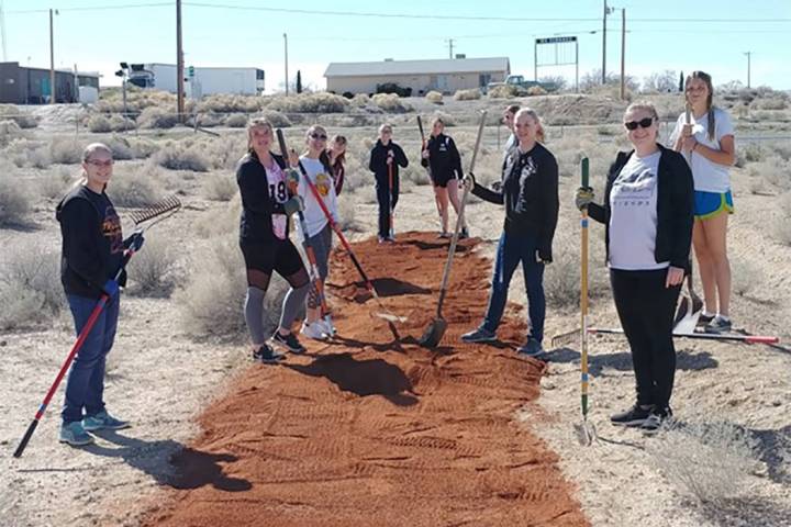 Special to the Pahrump Valley Times Members of Pahrump Valley High School's National Honor Soci ...