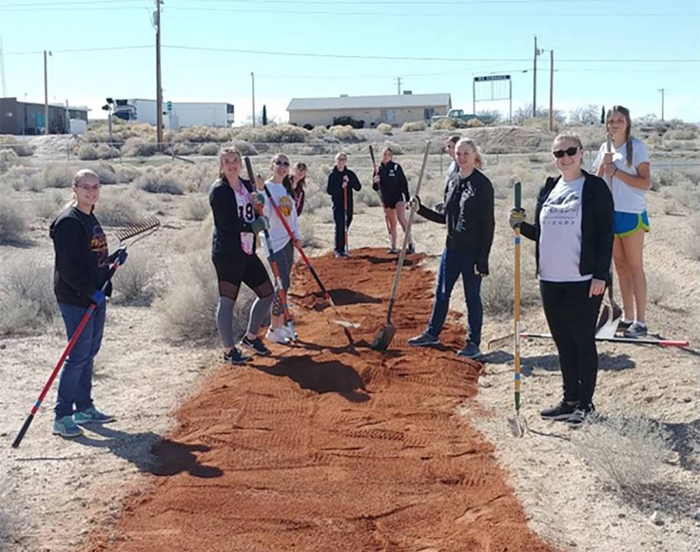 Special to the Pahrump Valley Times Members of Pahrump Valley High School's National Honor Soci ...
